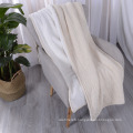 100% Polyester Double Layer Cable Knit Acrylic Sherpa Blanket